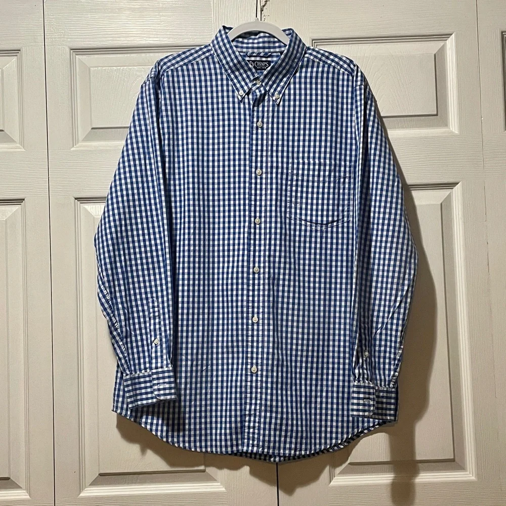 Chaps Long Sleeve Button Up Shirt Size XL - Picture 3 of 3